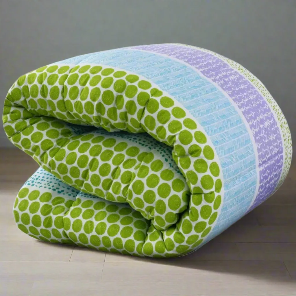 1 PC Double Winter Comforter-Green Circles