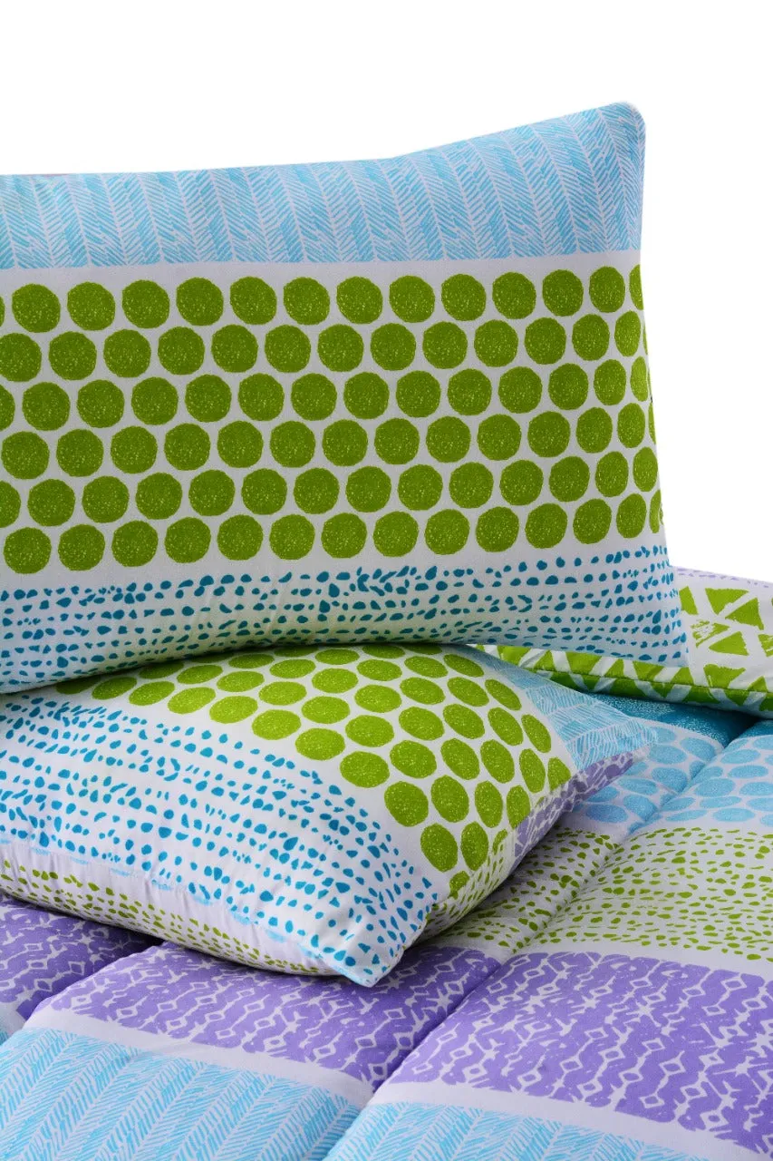 1 PC Double Winter Comforter-Green Circles