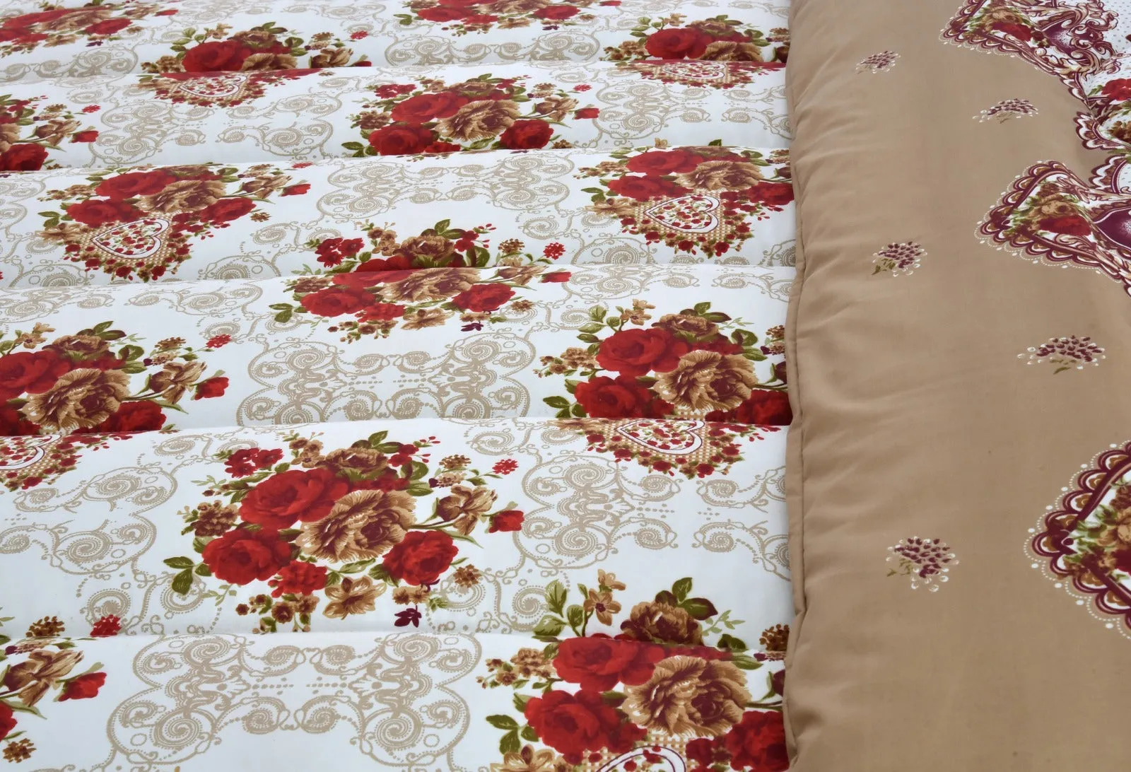 1 PC Double Winter Comforter-Red Roses