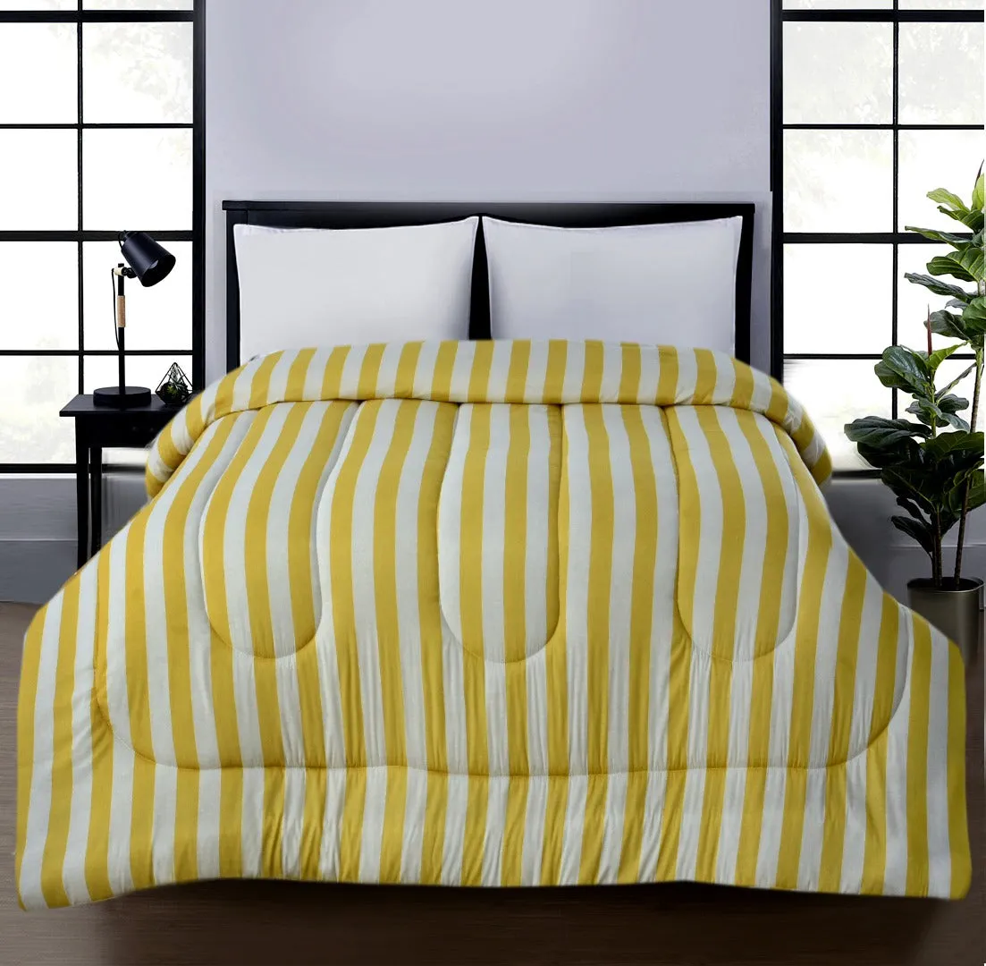 1 PC Double Winter Comforter-SNG-Yellow