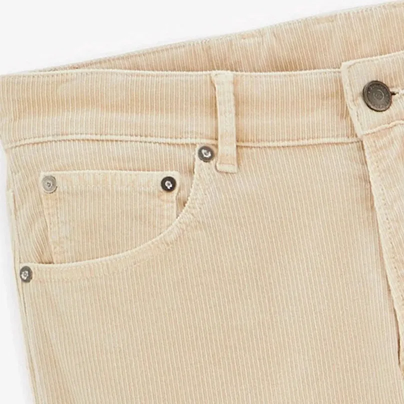 330 Tapered Corduroy Pant: Ecru