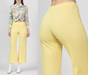 70s Yellow Flared Pants - Extra Small, 24"