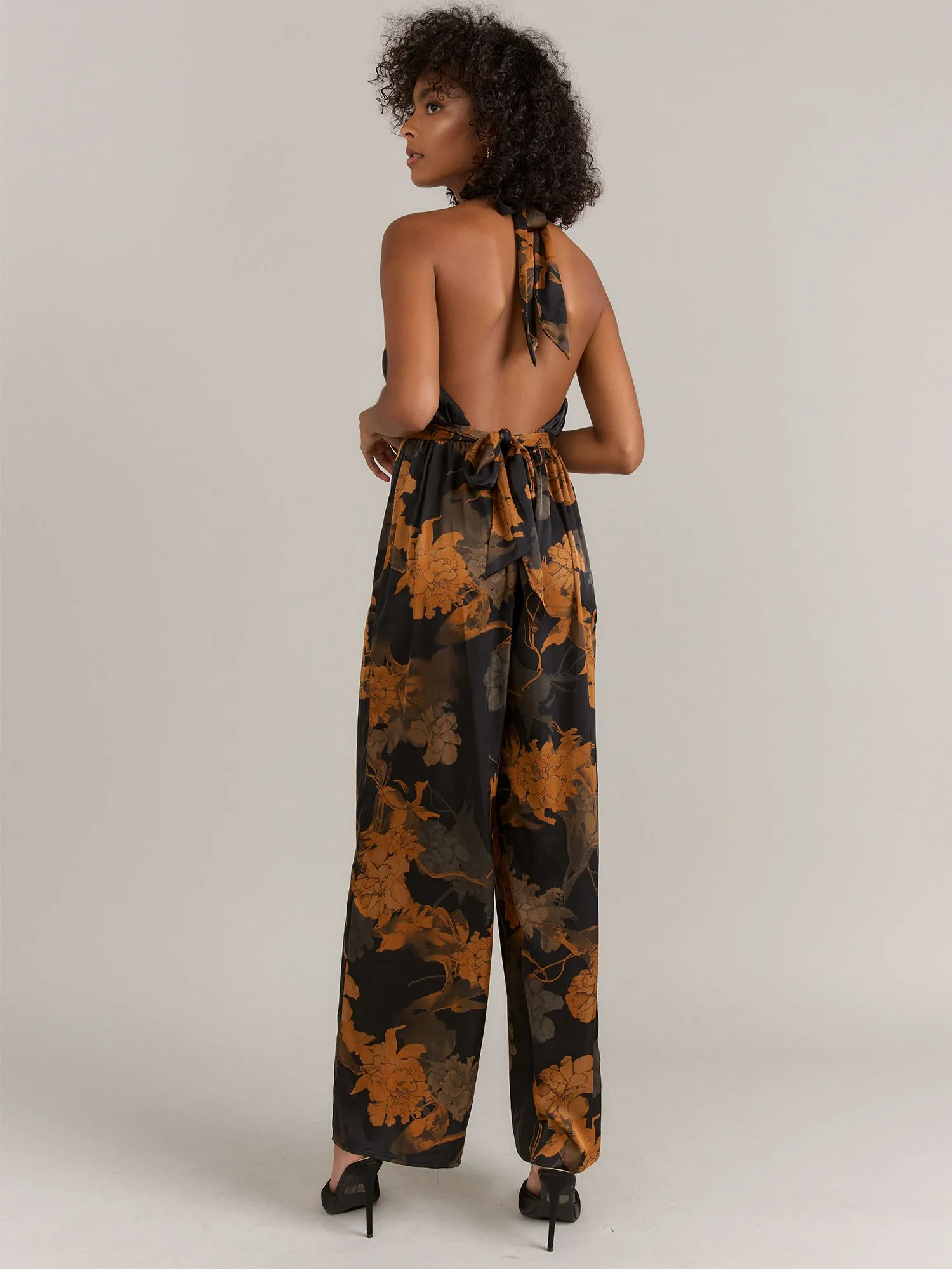 Aakaa Halter Tie Back Jumpsuit - Brands We Love