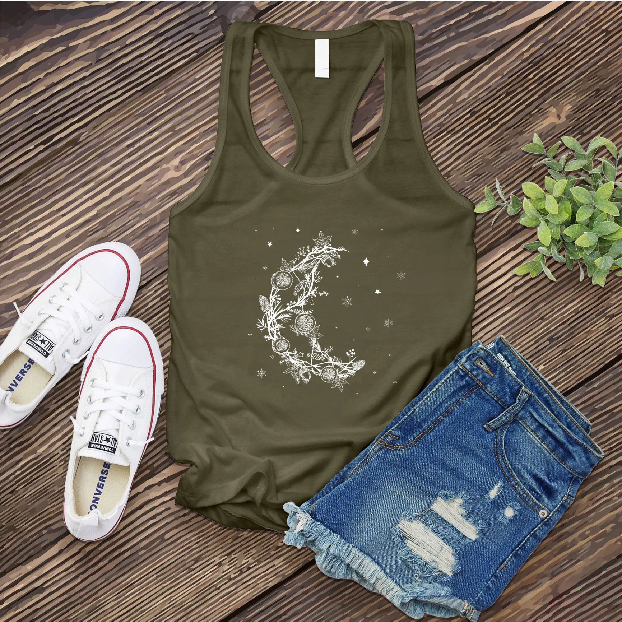 Abundant Winter Moon Women's Tank Top