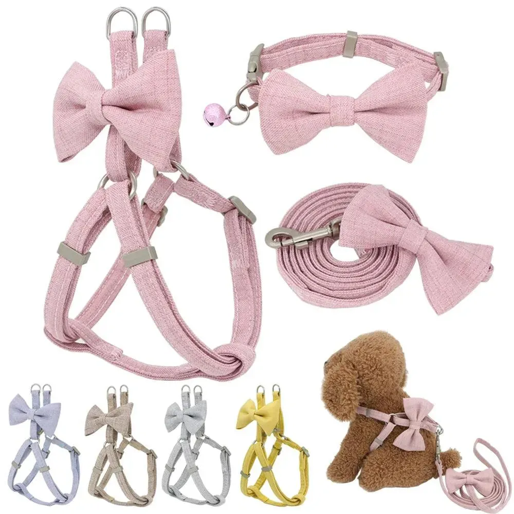 Adjustable Harness Leash Collar Set