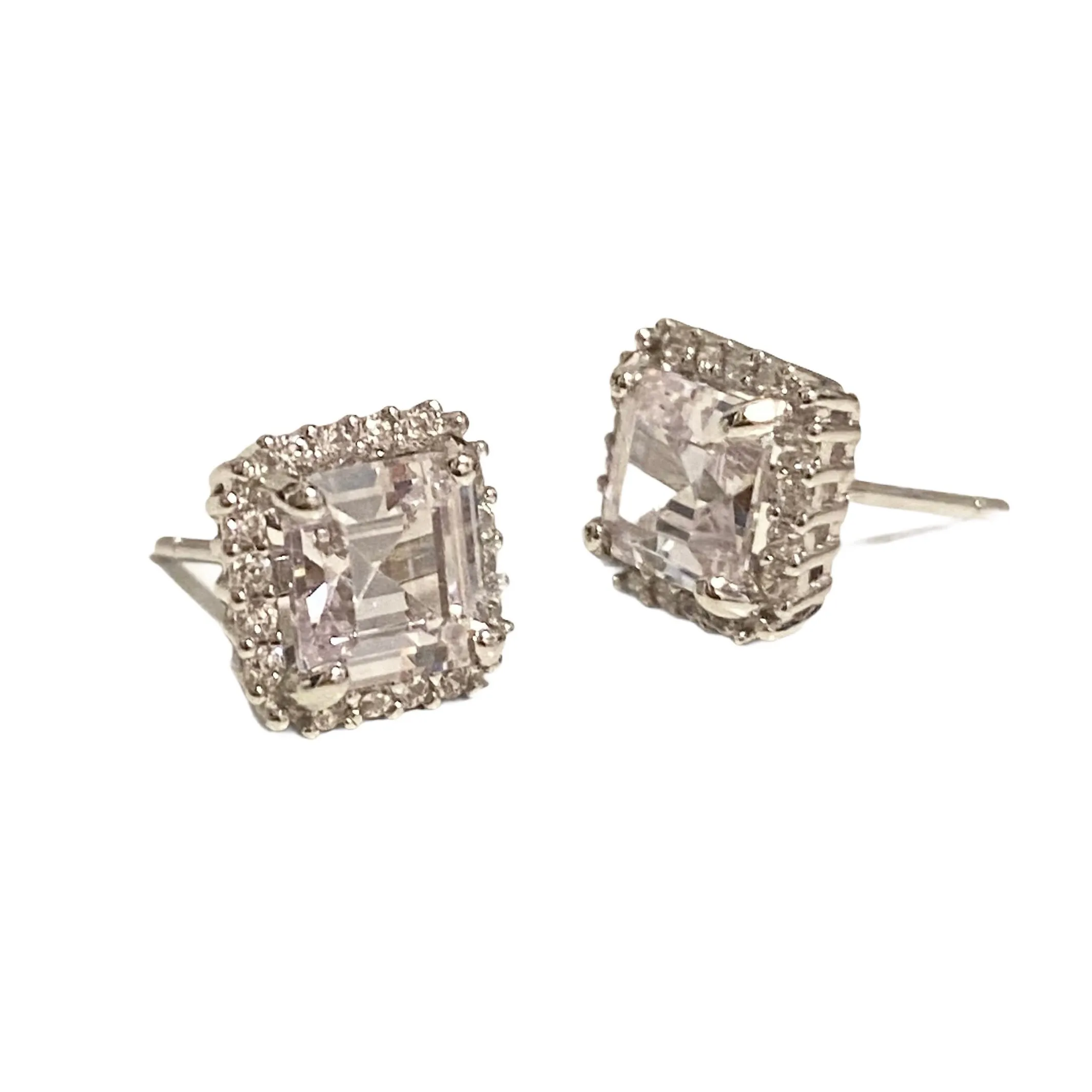 Adriene Asscher Cut Studs