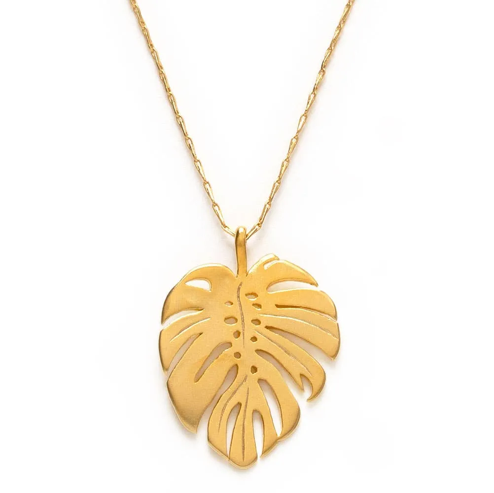 Amano Studio - Monstera Leaf Necklace