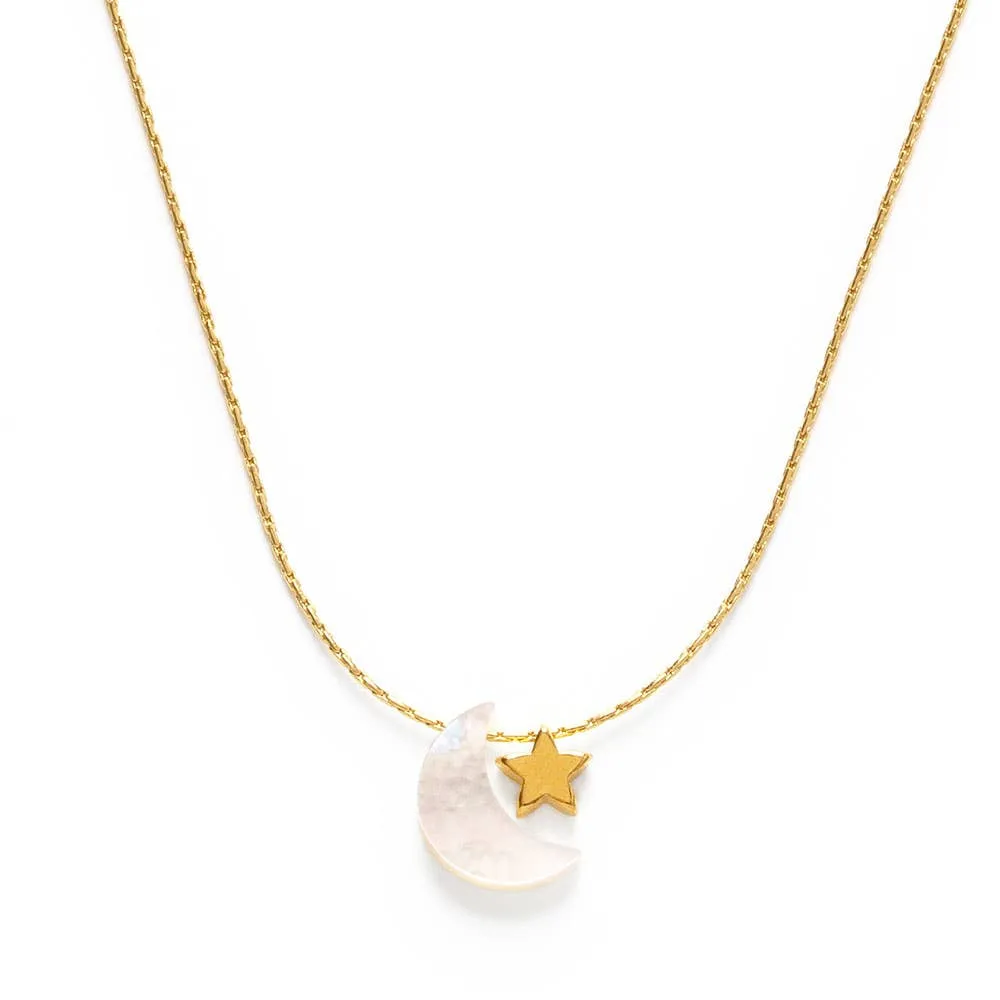 Amano Studio - Mother of Pearl Moon   Star Necklace