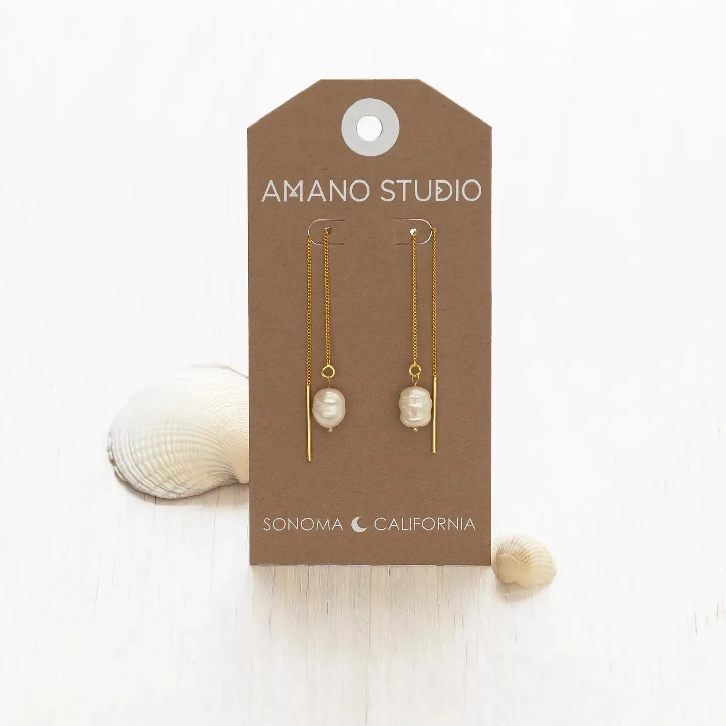 Amano Studio - Pearl Threader Earrings