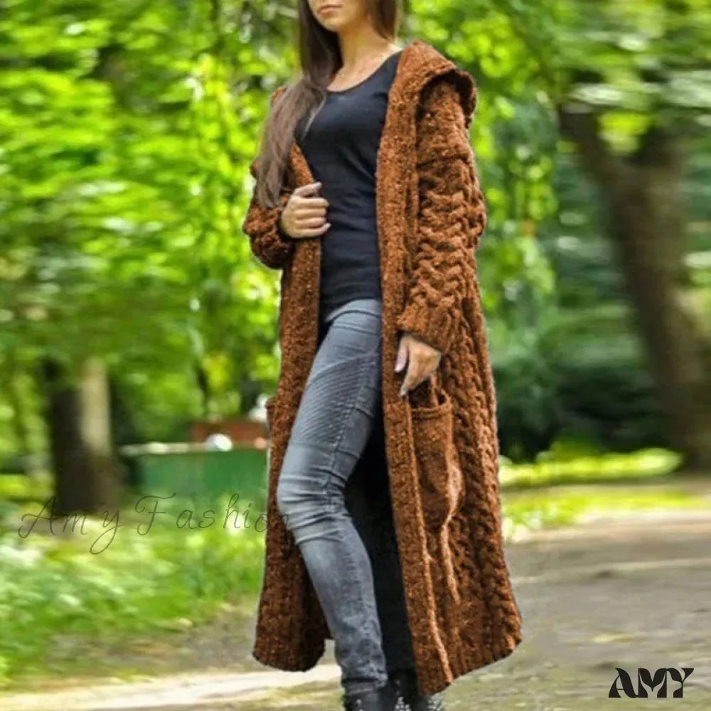 Amy Fashion - Fashion Women Cardigans Baggy Long Coat Chunky Knitted Sweater