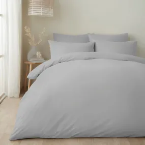 Appletree Pure Cotton Duvet Cover Set - Silver