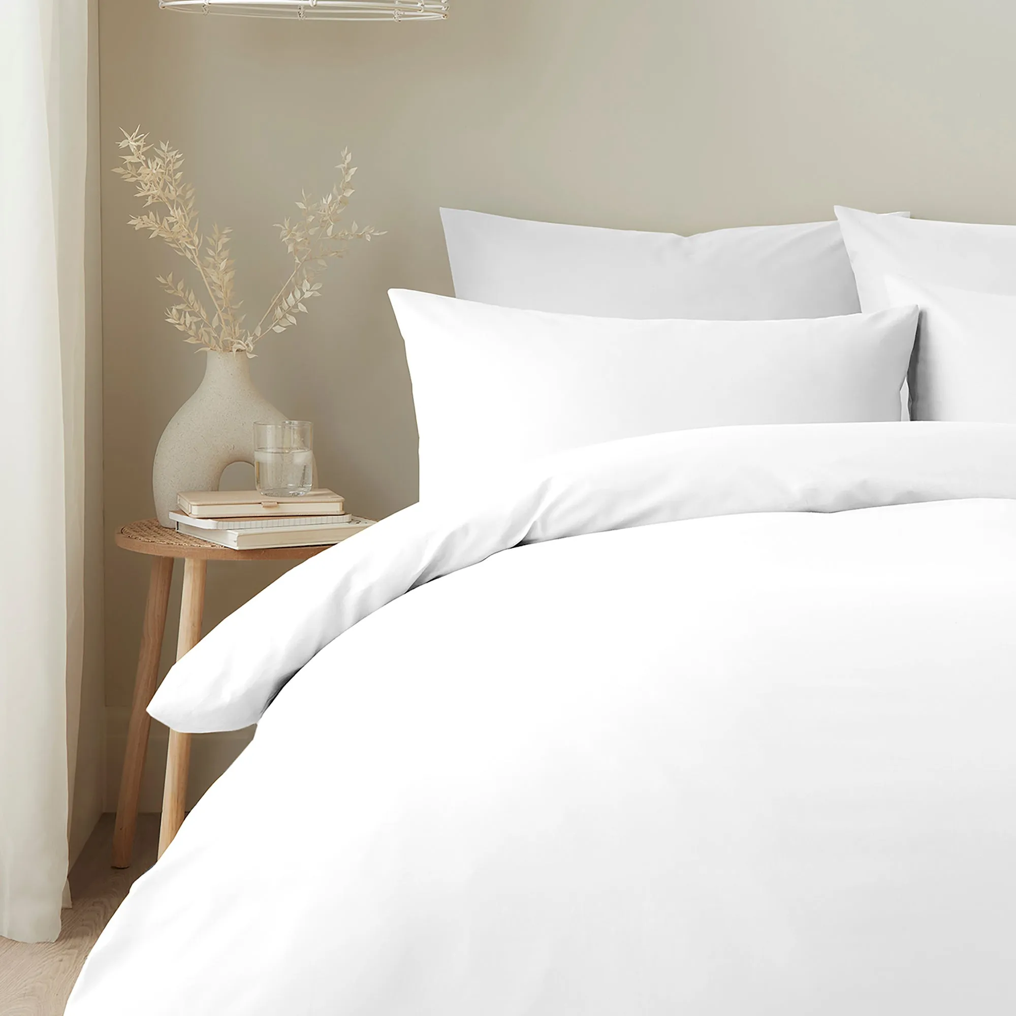 Appletree Pure Cotton Duvet Cover Set - White