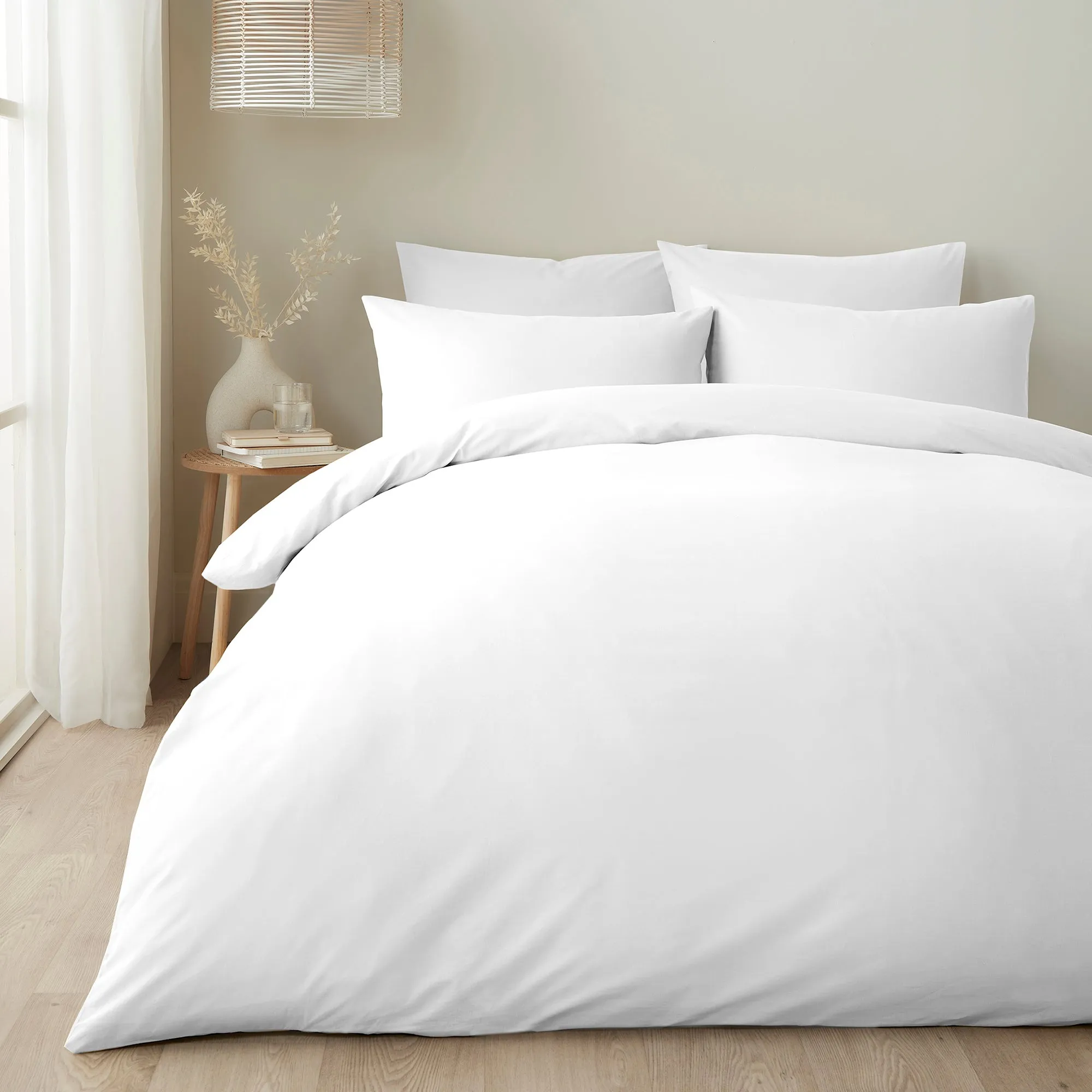 Appletree Pure Cotton Duvet Cover Set - White