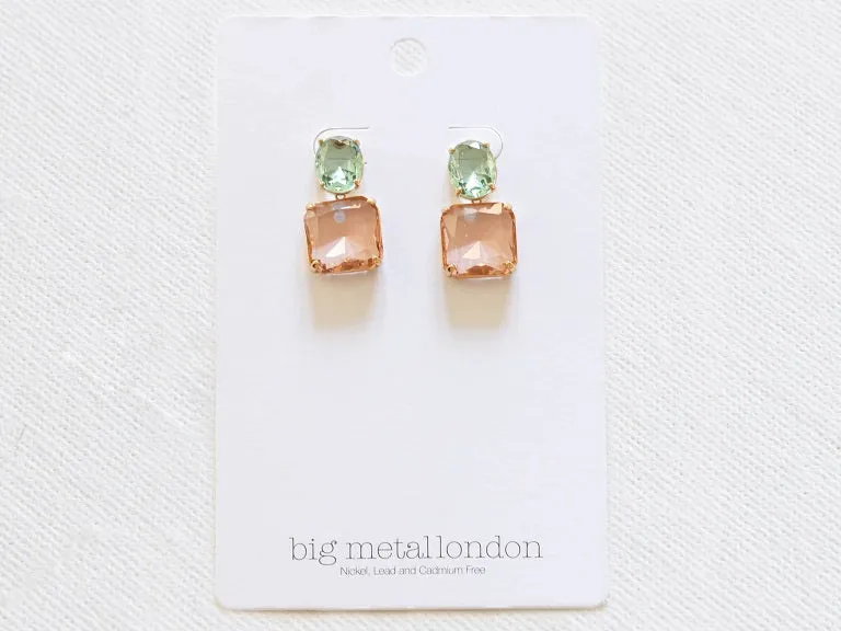 Aura Allure Stone Cut Luxe Earrings