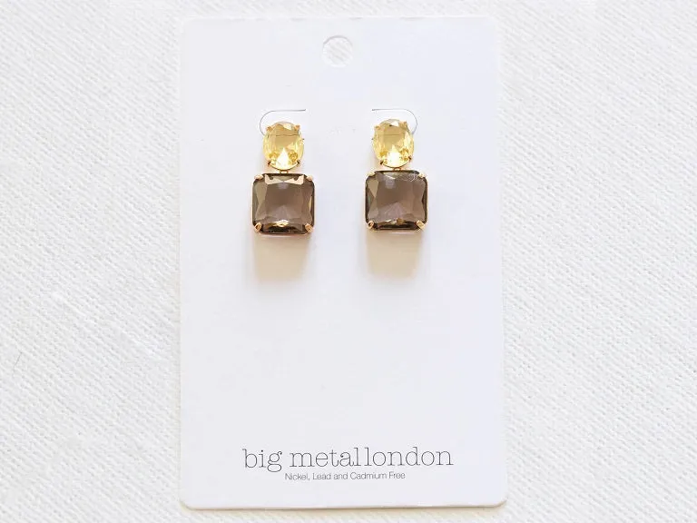 Aura Allure Stone Cut Luxe Earrings