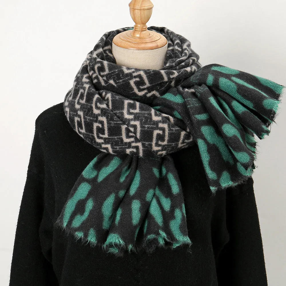 Autumn and winter cashmere fashion trend warm scarf scarf for women