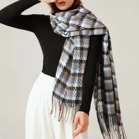 Autumn And Winter Long Shawl Warm Soft Scarf Plaid Large Plaid