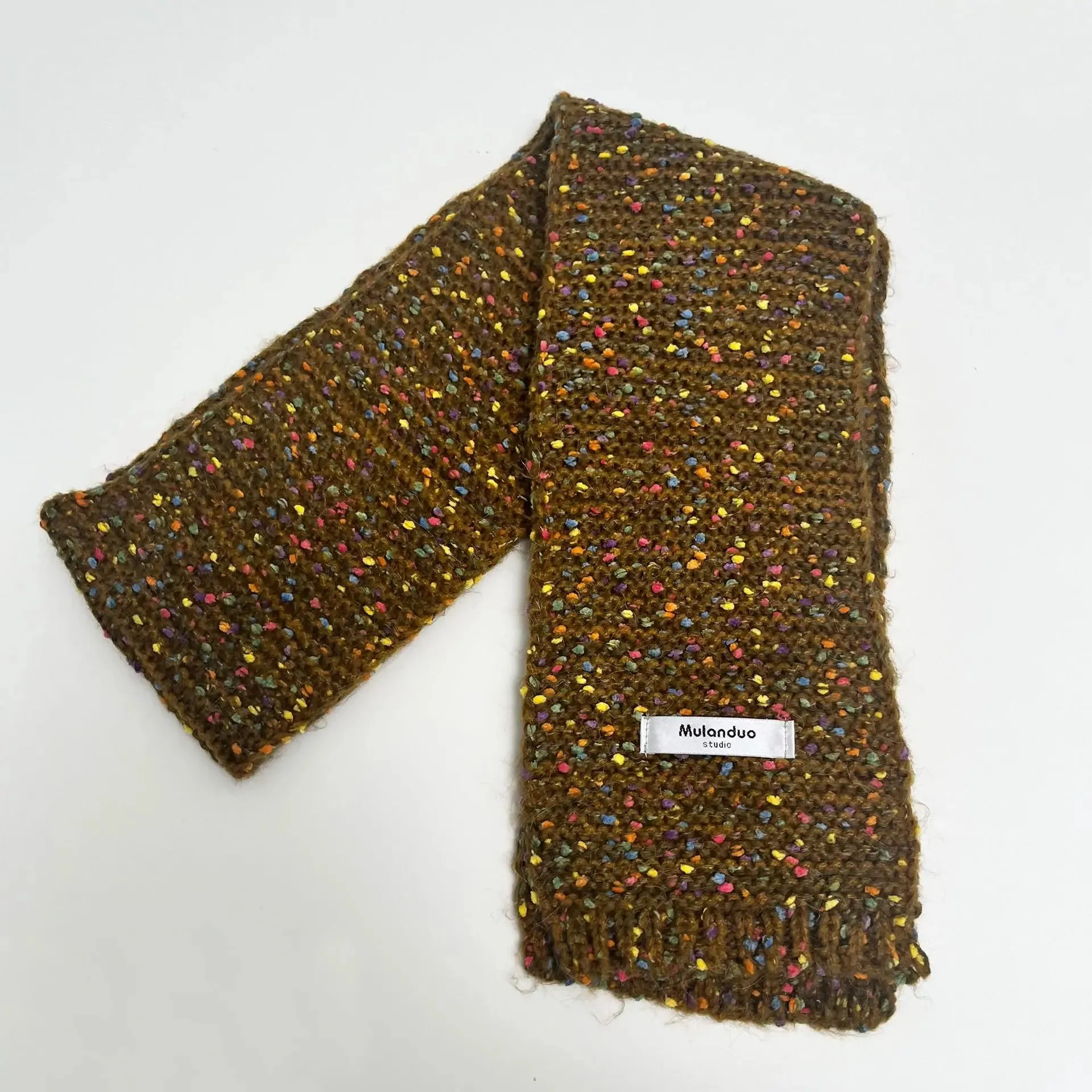 Autumn Winter New Warm Multi-Color Dot Acrylic Cashmere Small Scarf