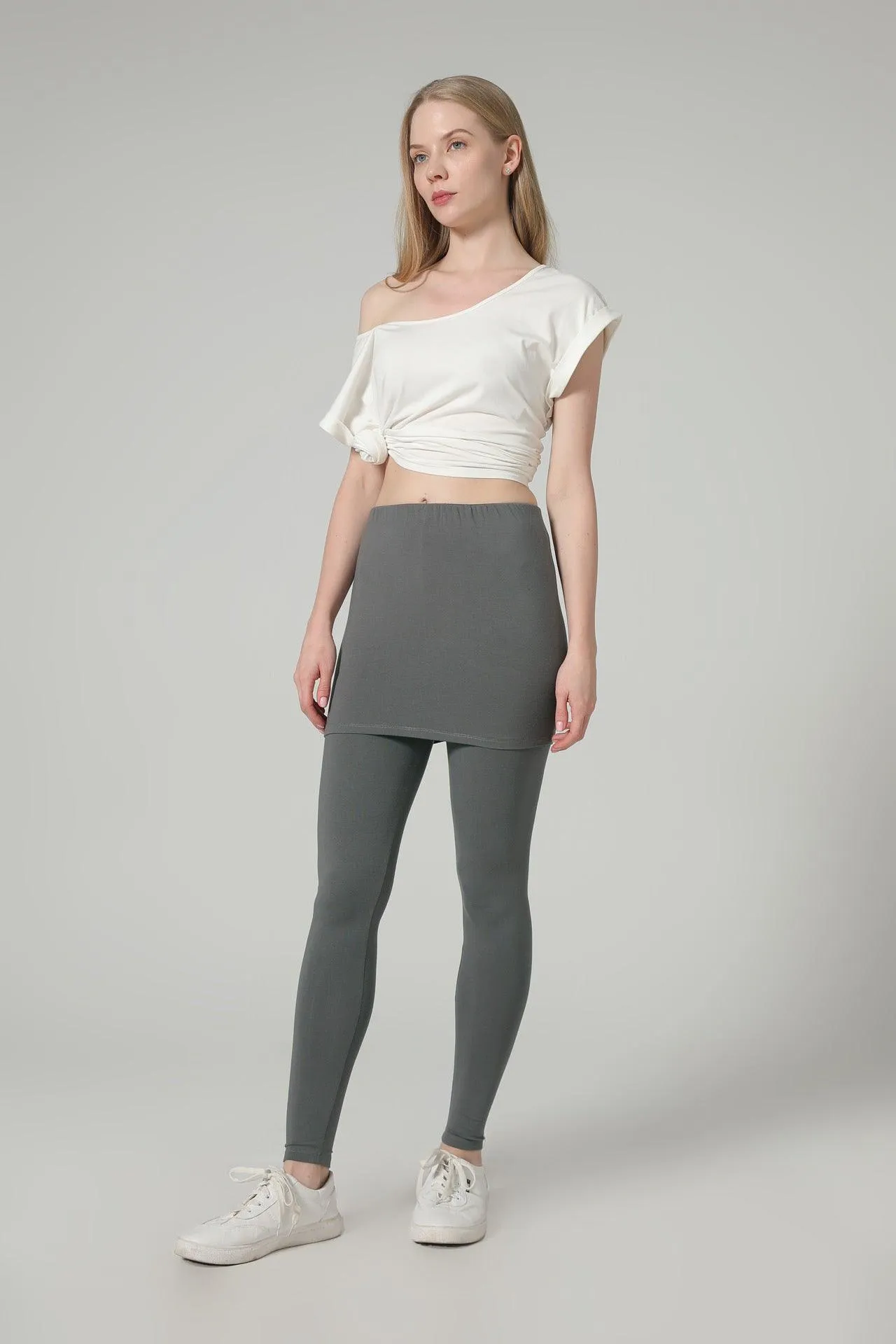 Bamboo Skirted Leggings