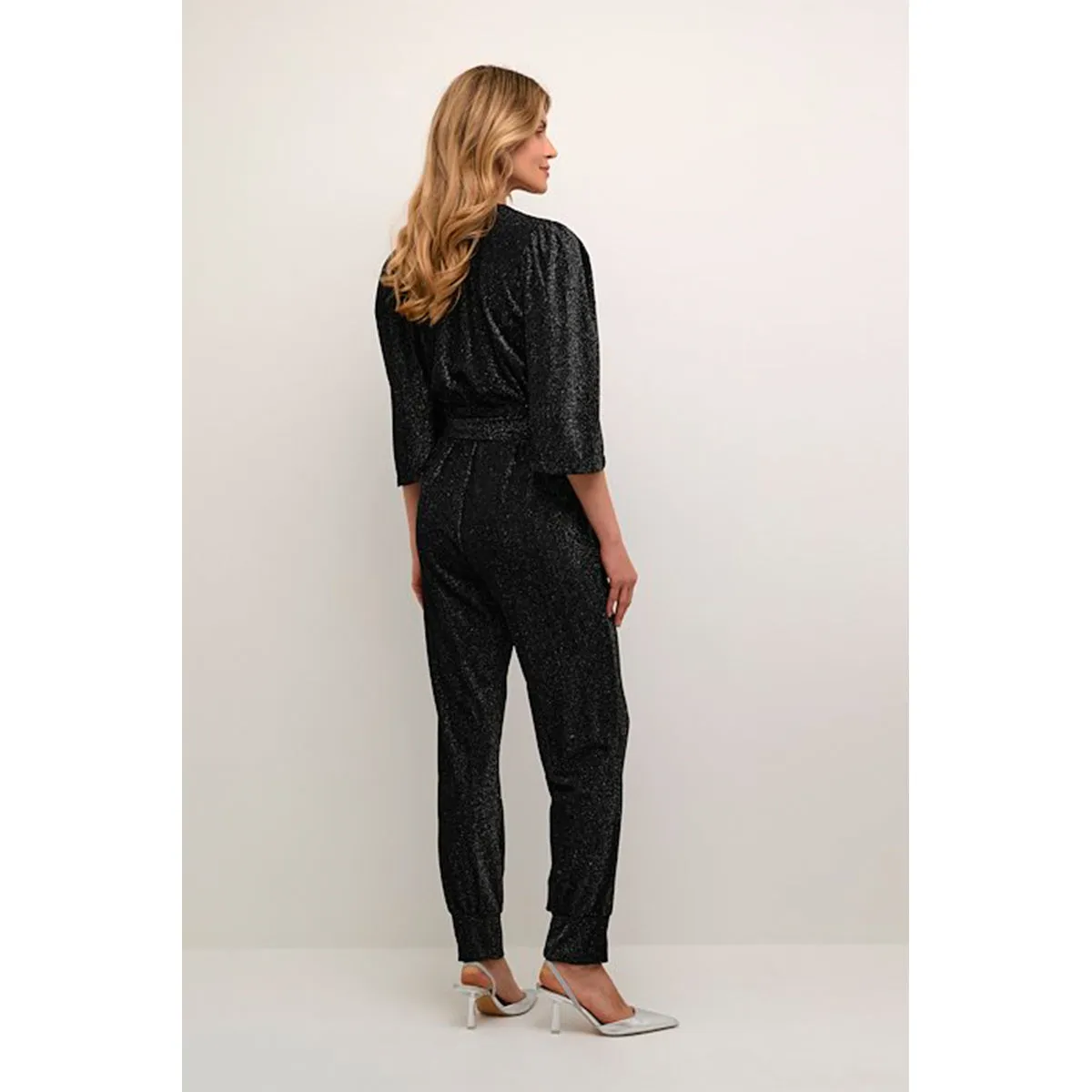 Barbara jumpsuit black glitter