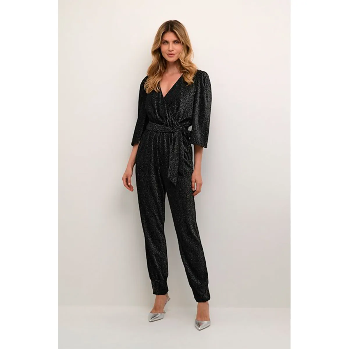 Barbara jumpsuit black glitter