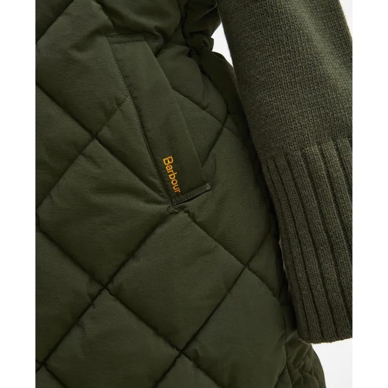 Barbour Leverton Ladies Puffer Gilet - Olive/Ancient