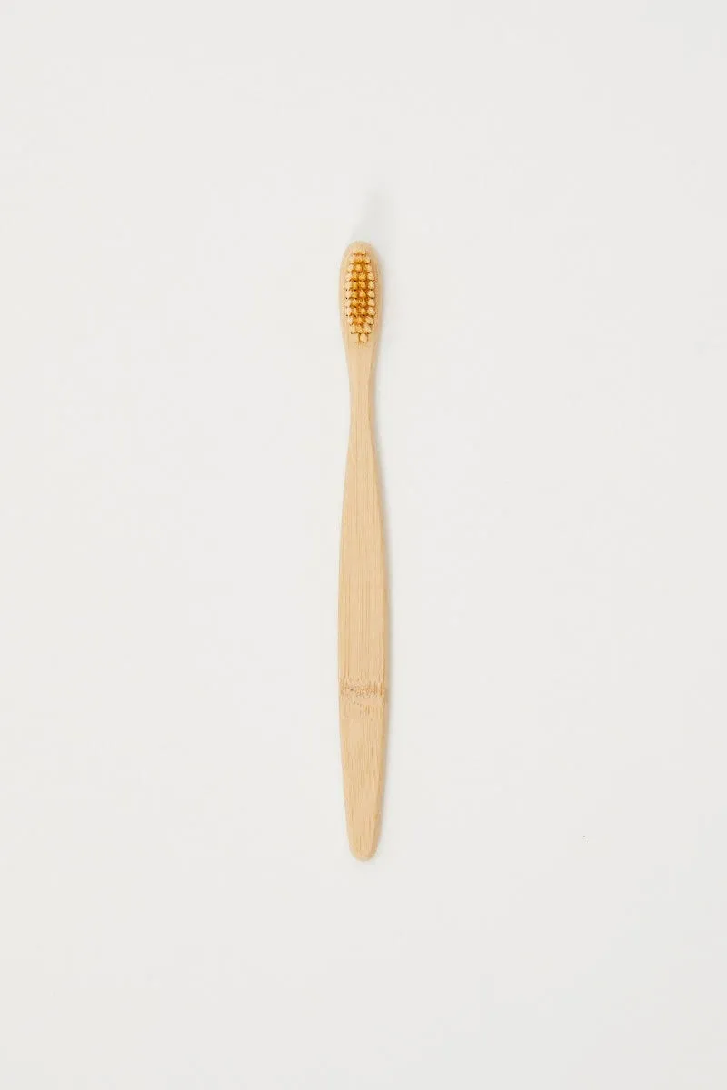 Beige Bamboo Toothbrush Biodegradable