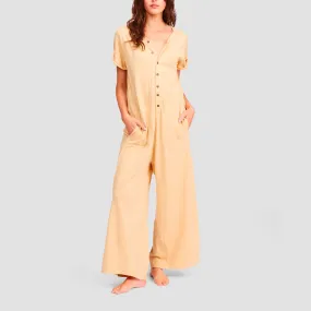 Billabong That Kind Of Day Jumpsuit Desert Sand - Womens