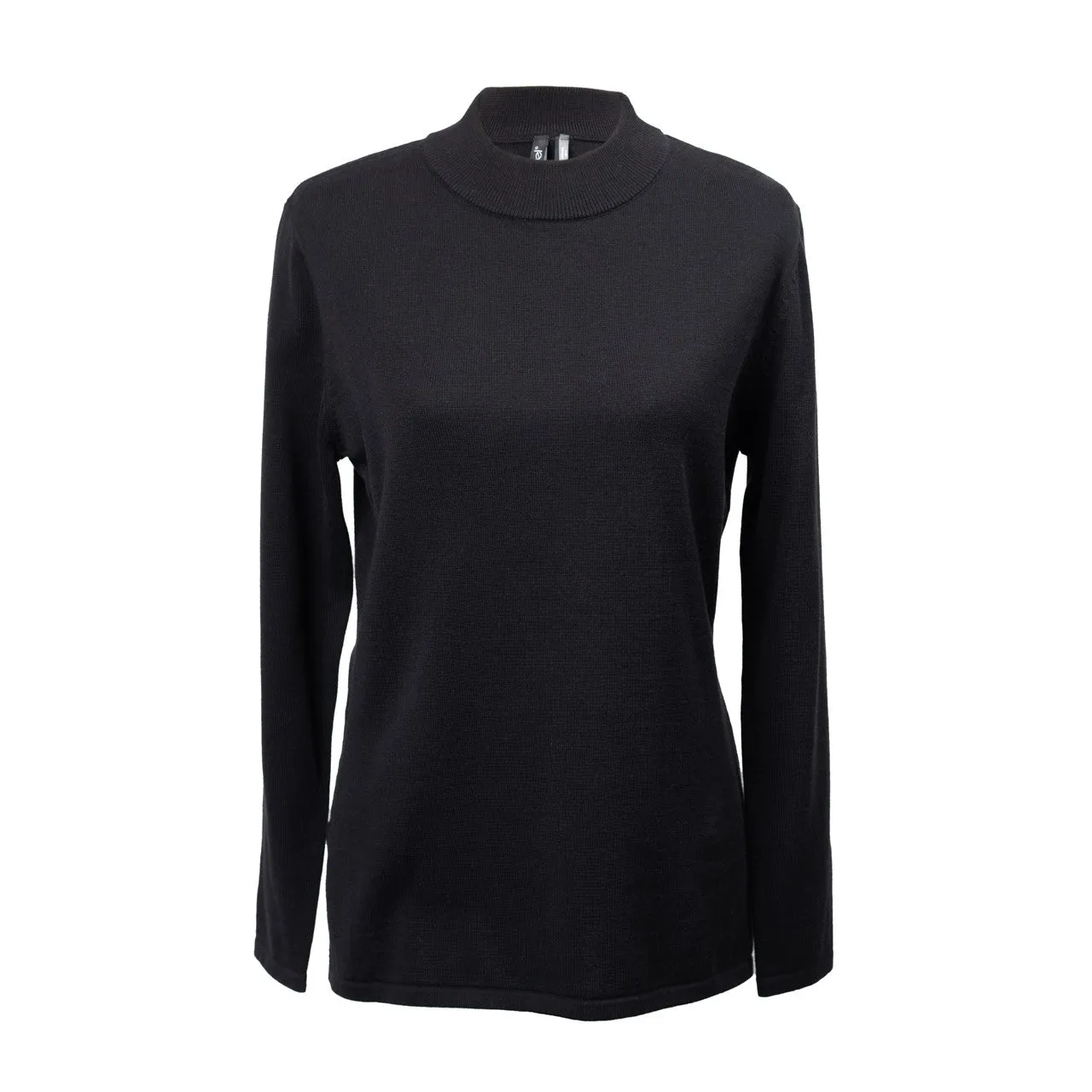 Black Mock Neck Sweater