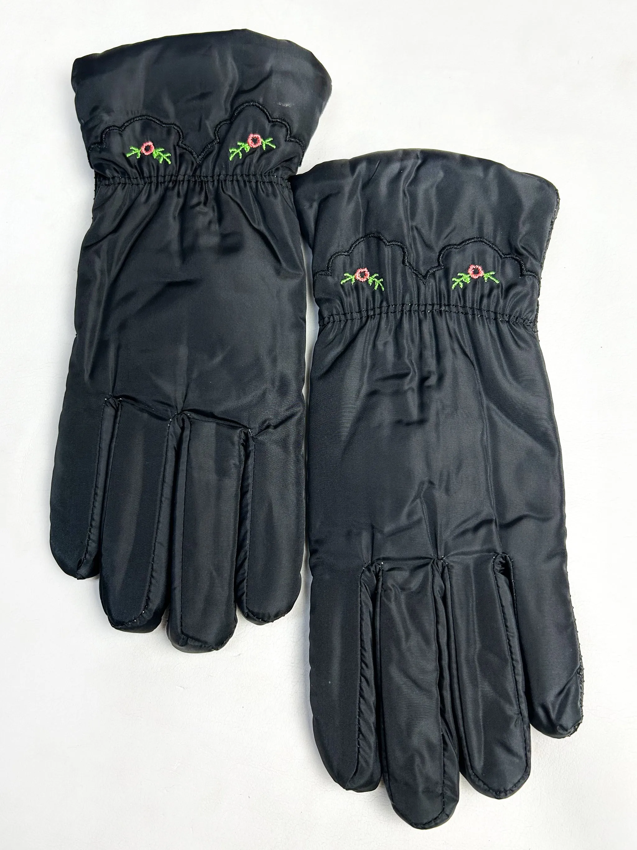 Black Winter Gloves For Women / Girls Winter Gloves / Full Finger Gloves WG06