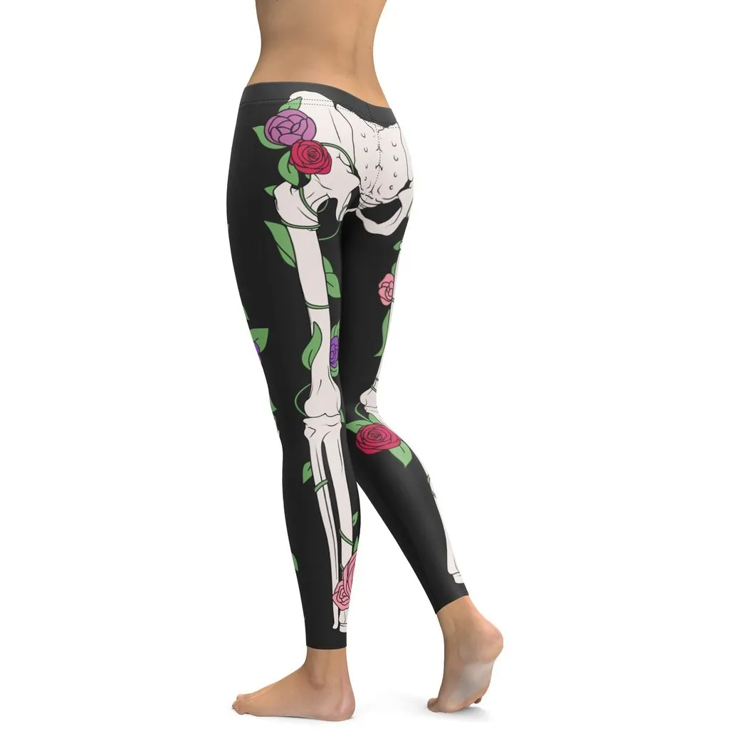 Blooming Skeleton Leggings