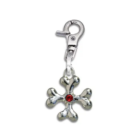 Bone Cross Pet Dog Collar Charm