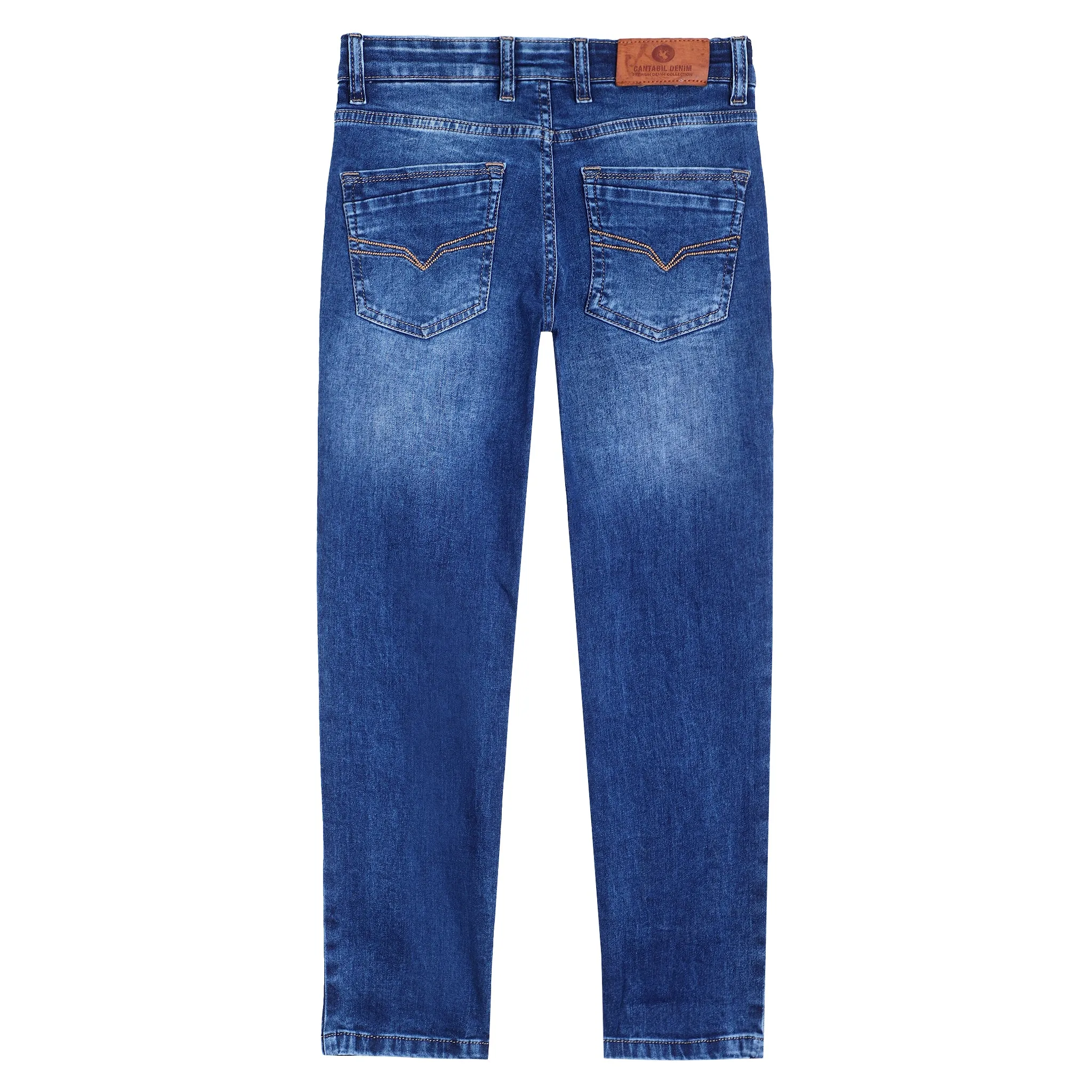 Boys Blue Solid Jeans