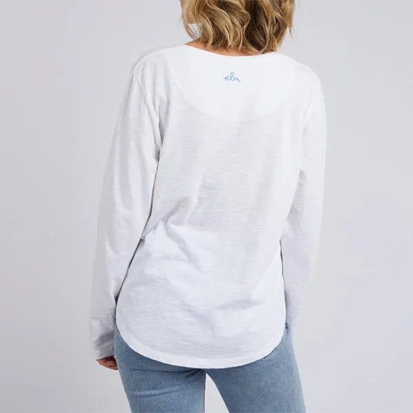 Byron Long Sleeve Tee - White