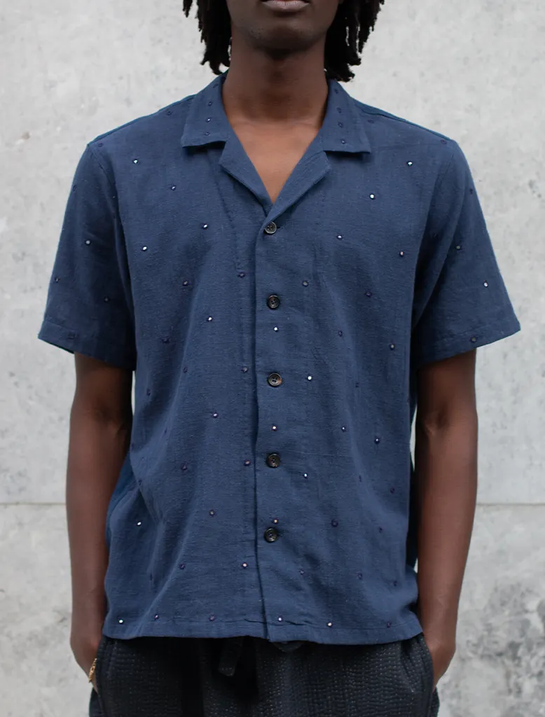 CAMP COLLAR MIRROR SS SHIRT