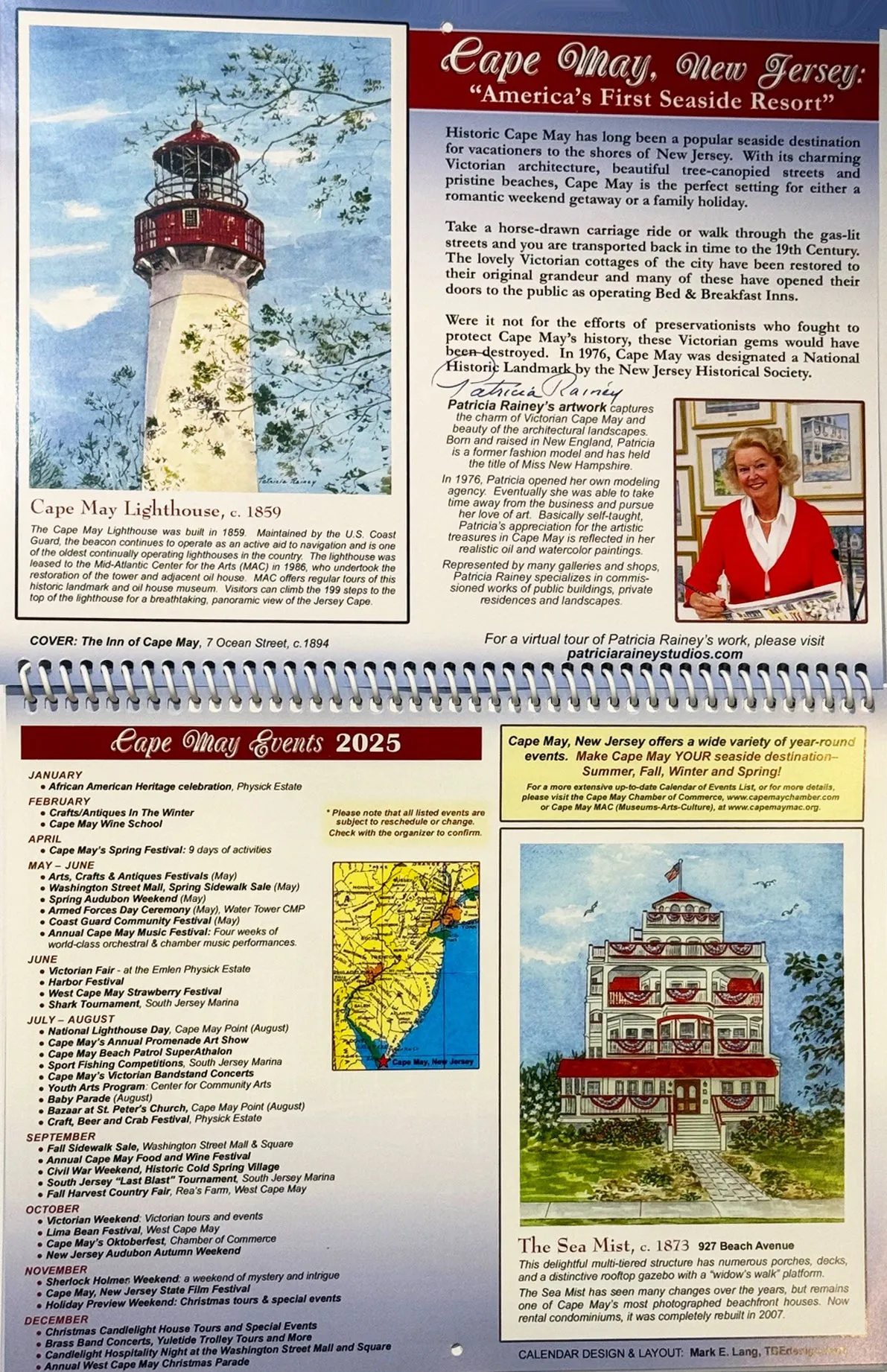 Cape May 2025 Watercolors Calendar