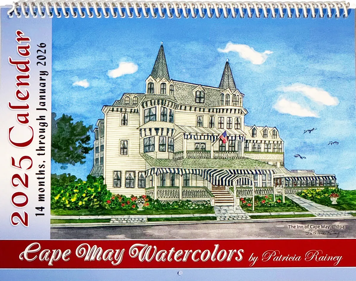 Cape May 2025 Watercolors Calendar