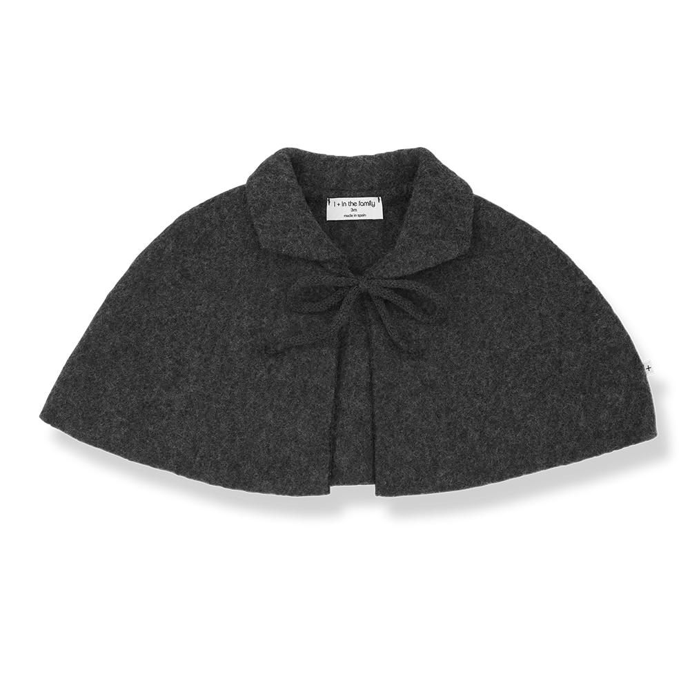 cape wool bow - anthracite