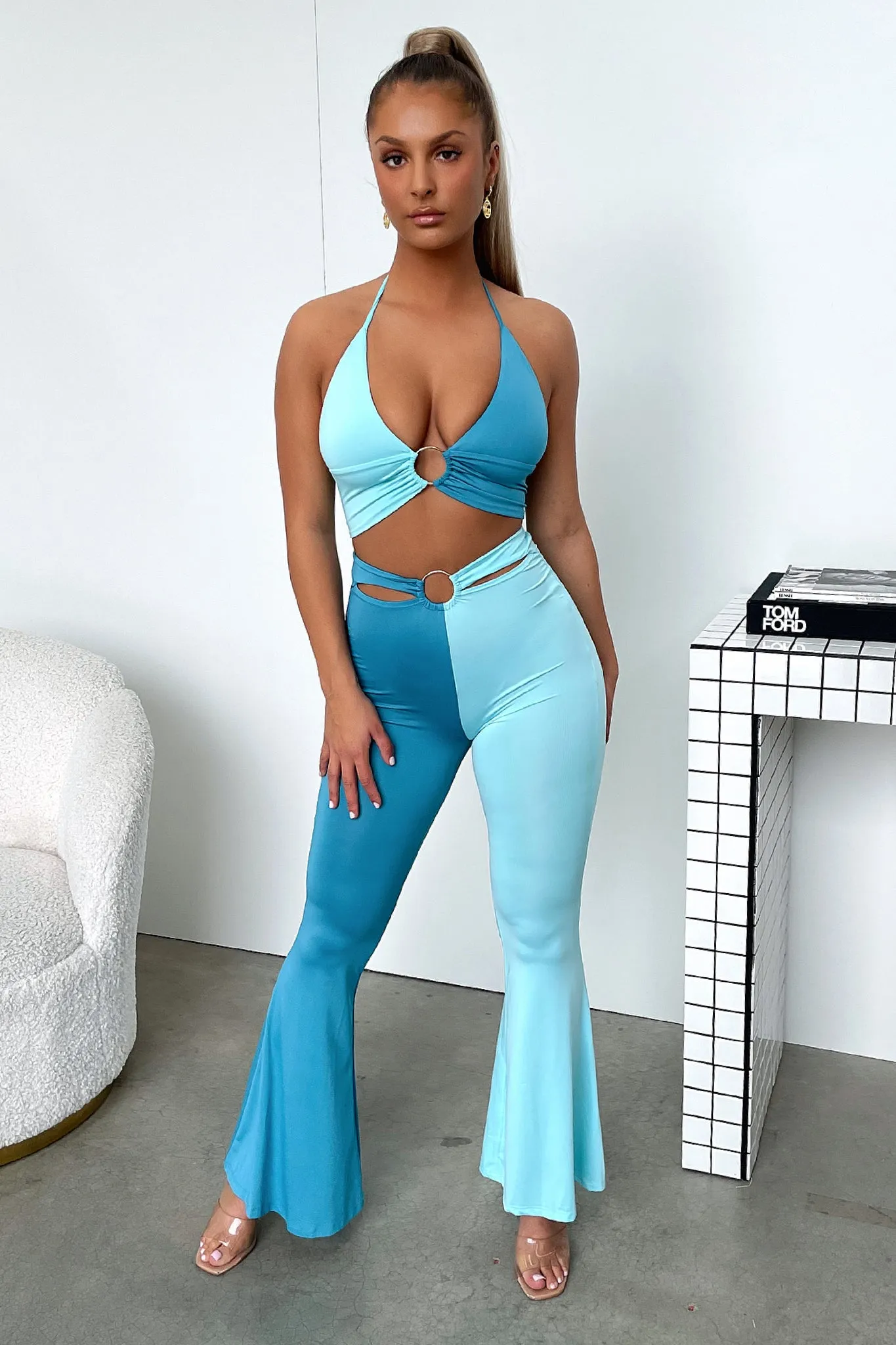 Ceaser Flare Pants - Blue