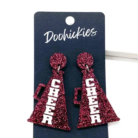 Cheer Megaphone Earrings