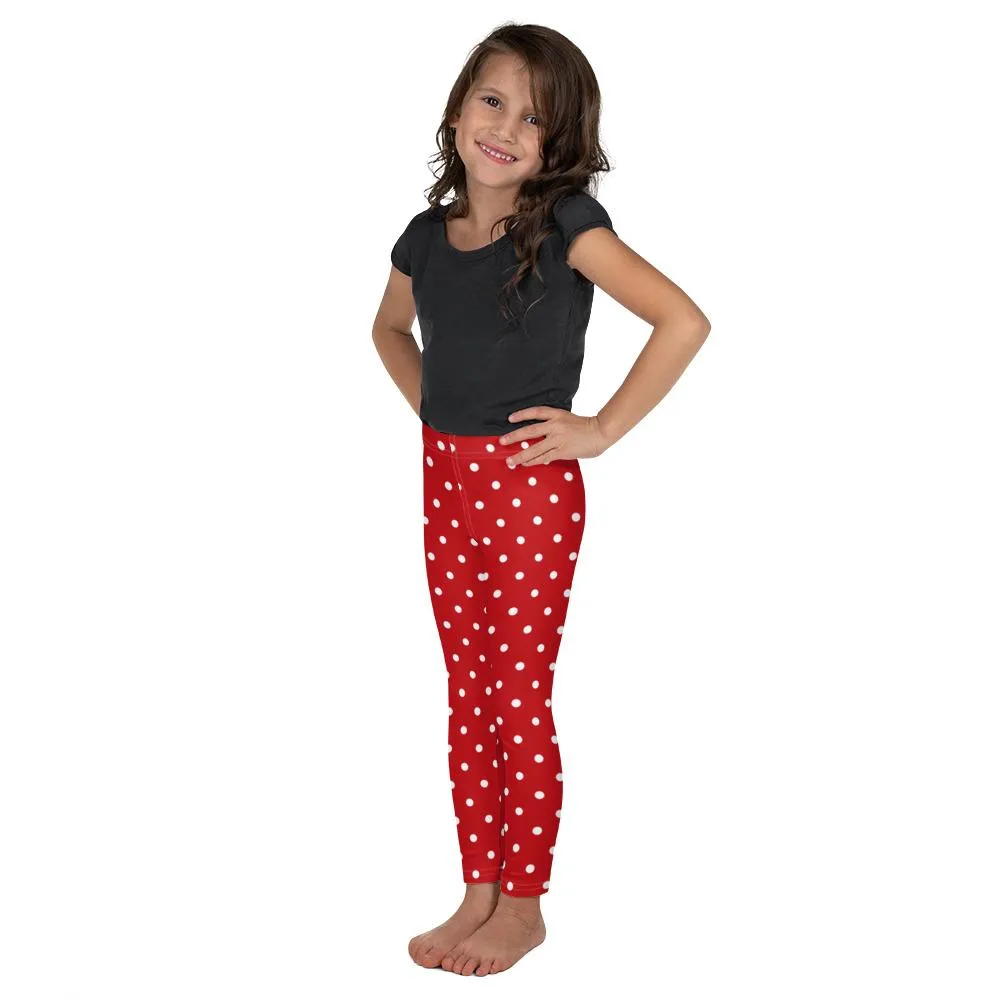 Christmas Leggings, Candy Cane Elf Striped Red Yoga Pants Printed Workout Green White Polka Dots Women Girls Kids Plus Sizes, Toddler Mommy and Me