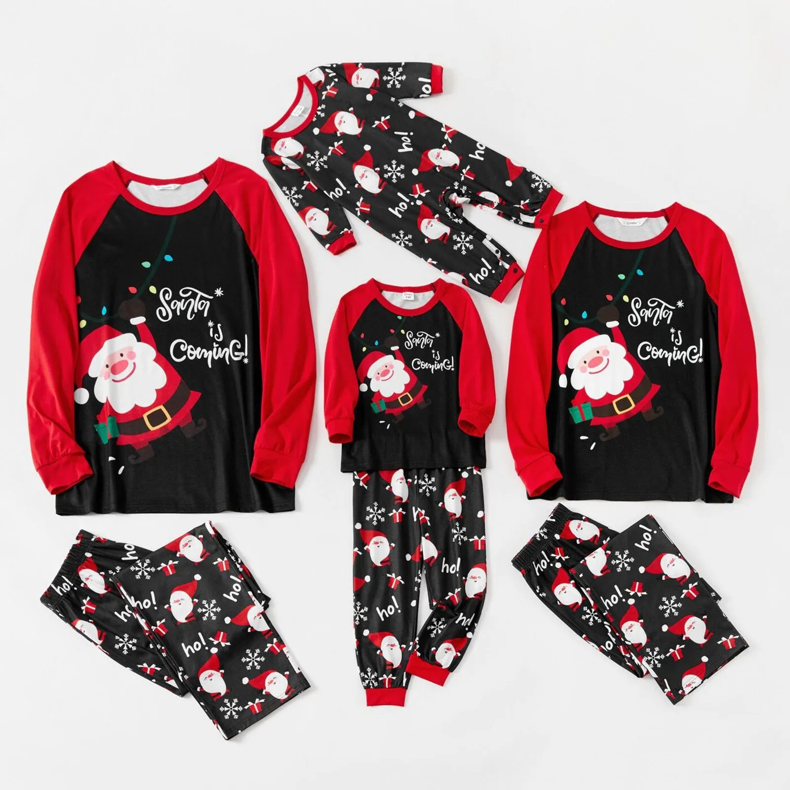 Christmas Pajamas Matching Family Pyjamas  Pjs Fashion Sleepwear Round Neck Prints Pajama Sets