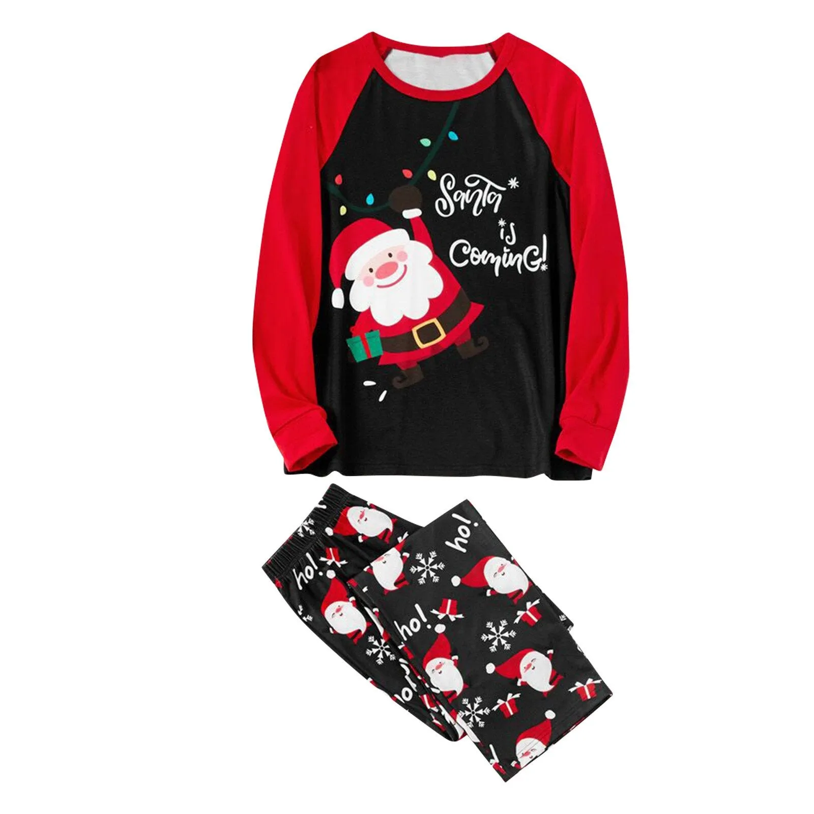 Christmas Pajamas Matching Family Pyjamas  Pjs Fashion Sleepwear Round Neck Prints Pajama Sets