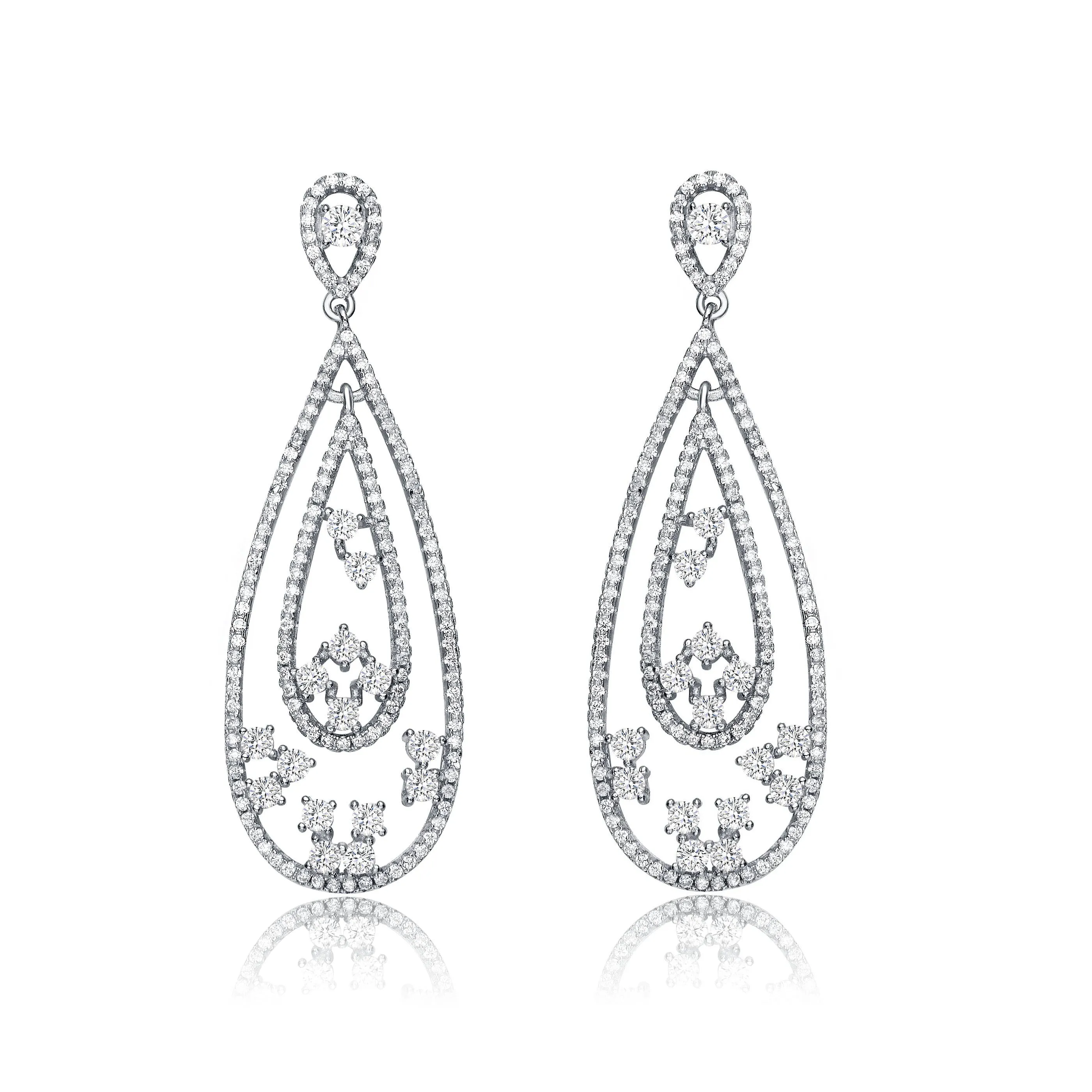 Constance Teardrop Maxi Crossover Earrings