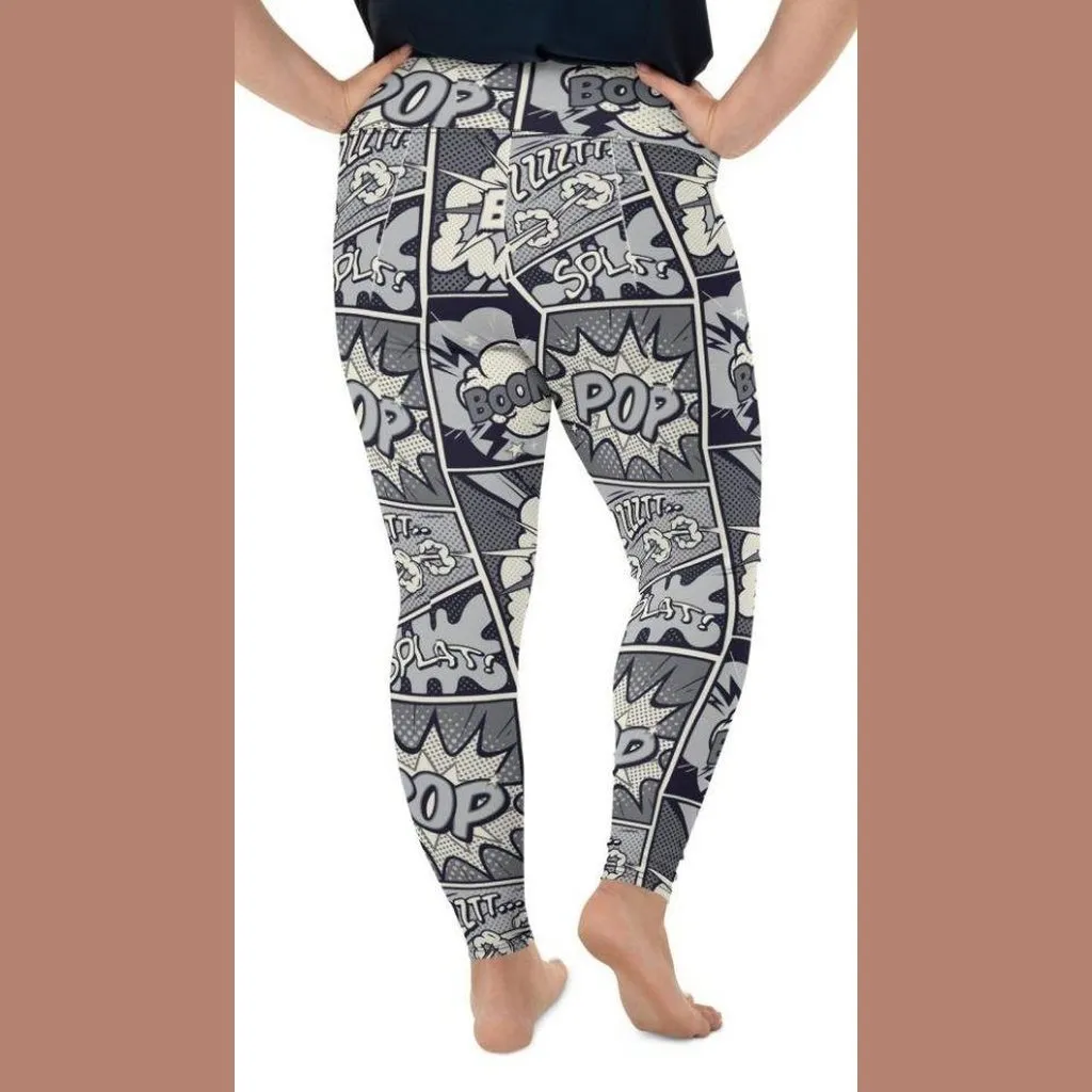 Cool Comic Plus Size Leggings