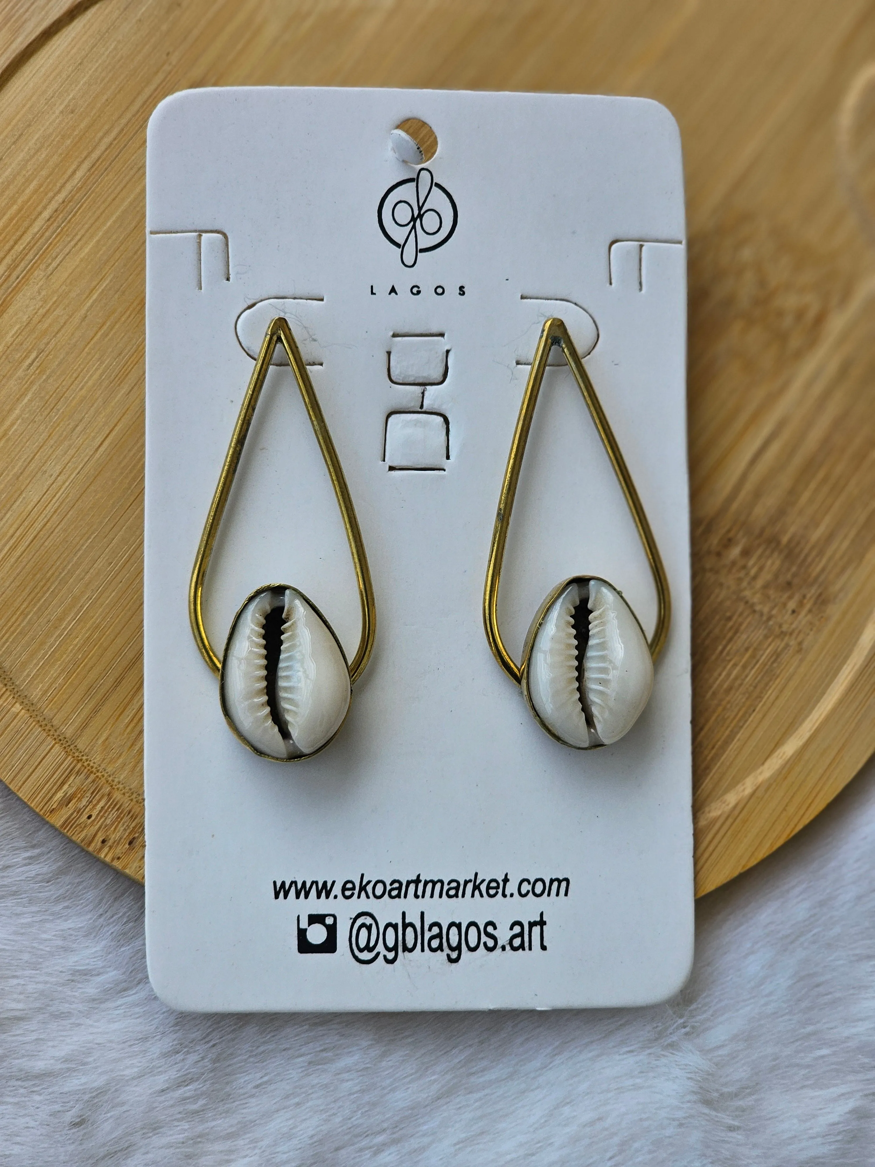 Cowrie Drop Earrings