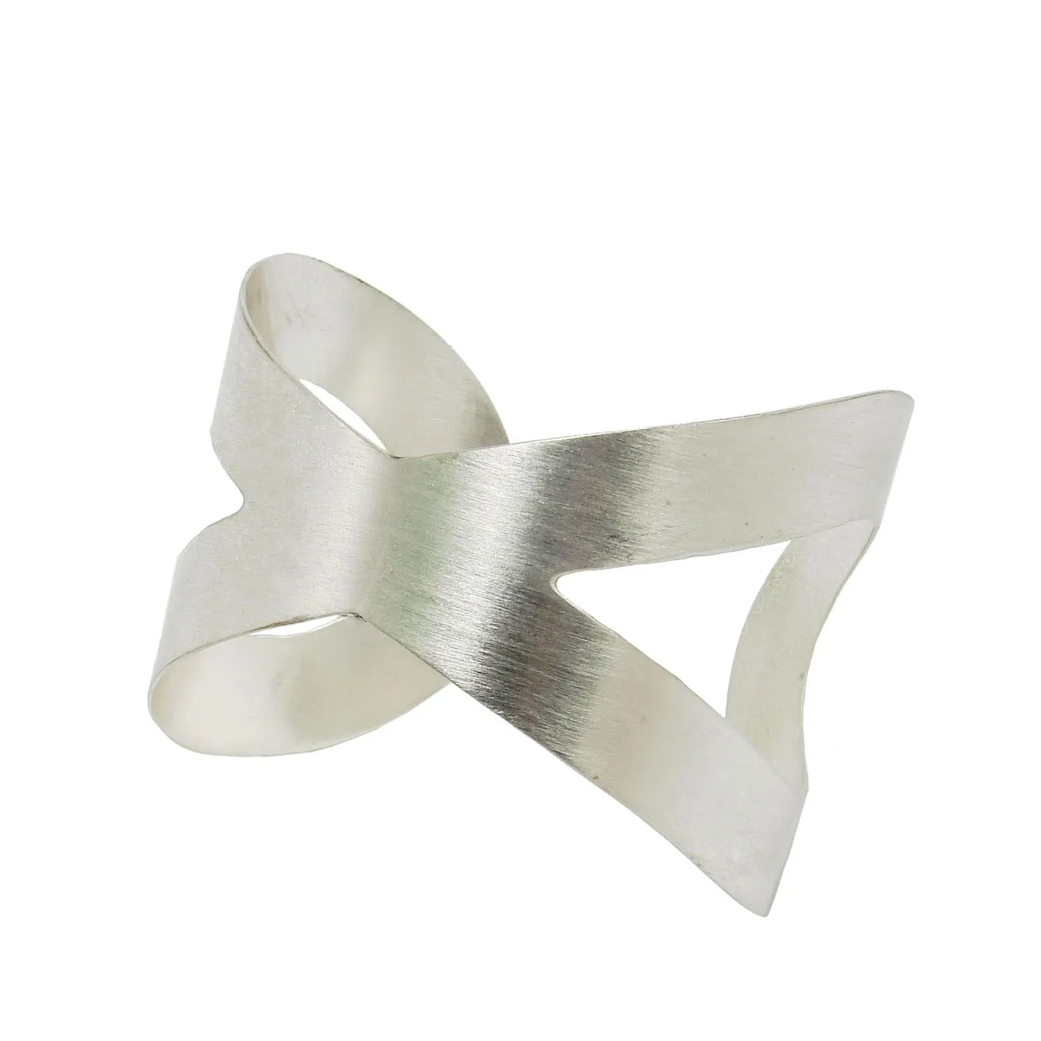 Crisscross Cuff Silver WorldFinds