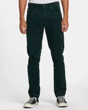 Daggers Pigment Corduroy Pants - Hunter Green