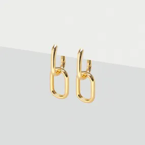 Double Paperclip Hoop Earrings