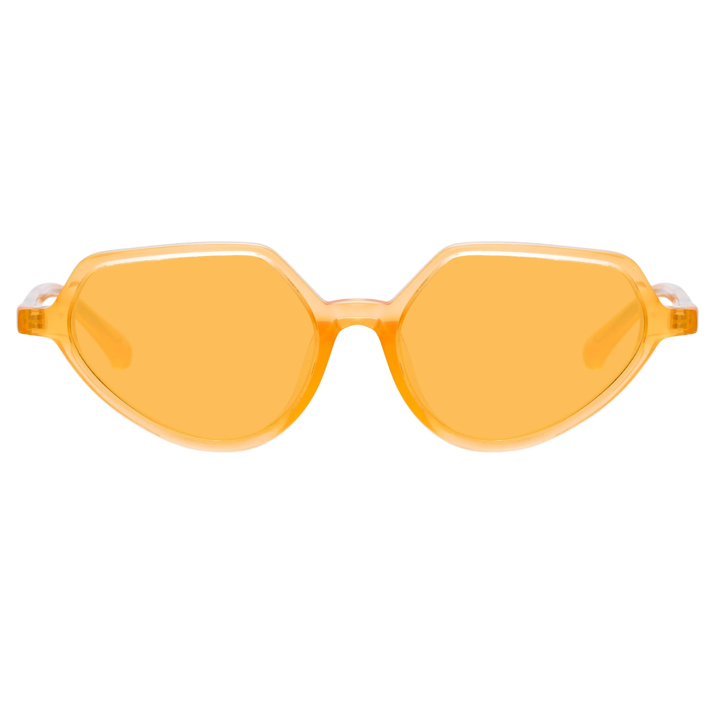 Dries Van Noten Ladies Cat Eye Orange Sunglasses DVN178C9SUN